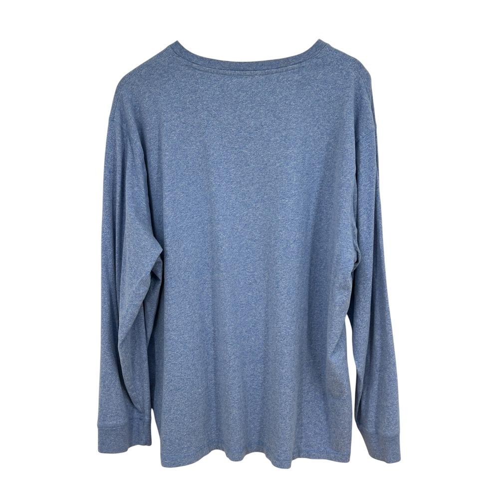 Ocean‎ Coast Mens Long Sleeve Heathered T-Shirt Blue XXL